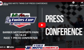 Video: BellissiMoto Twins Cup Race One Press Conference From Barber Motorsports Park